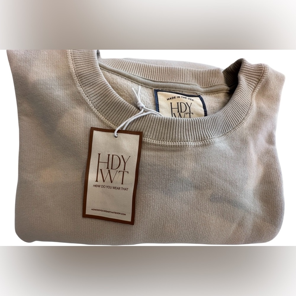 HDYWT Luxe Neutral Crewneck Sweatshirt 🤍 - Picture 2 of 3